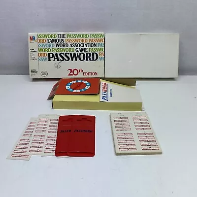 VINTAGE Password 1978 20th Edition COMPLETE Milton Bradley Word Game TV Show • $14.99