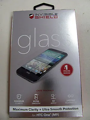 $26.31 • Buy Genuine ZAGG Invisible Shield Tempered Glass Screen Protector For HTC One M9