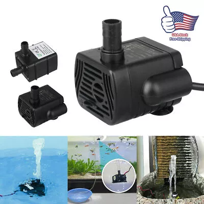 350L/H Micro Water Pump Quiet 12V DC USB Brushless Submersible Pool Aquarium • $9.99