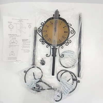 Antique Iron Floor Clock Old Fashioned Freestanding #28165 Brown New Open Box! • $150
