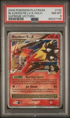 🔥 Blaziken Fb Lv. X Psa 8 142/147 F/a 2009 Platinum Nm-mt • $50