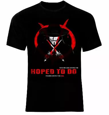 $12.36 • Buy Anonymous V For Vendetta Hoped To Do T-Shirt Neu 100% Cotton All Sizes