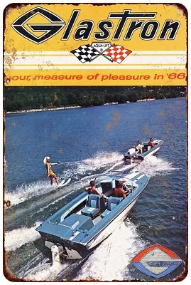 1966 Glastron Boats Vintage Look Reproduction Metal Sign 8 X 12 • $21.95