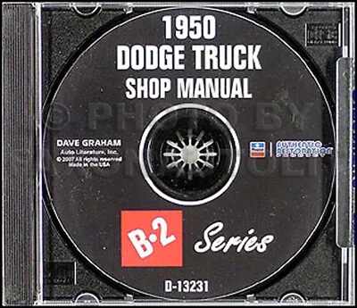 1950 Dodge Truck CD Shop Manual B 2 Series Pickup Panel Big Truck Service Repair • $87.98