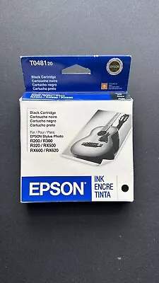 Epson 48 T048120 Black Ink Cartridge 1Pc For R200 220 300 320 340 RX500 600 620 • $10