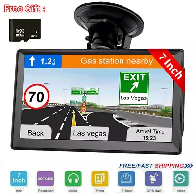 7  Truck Sat Nav HGV Lorry LGV 2024 UPDATED UK Europe Maps POIs Keyfuels Laybys • £39.79