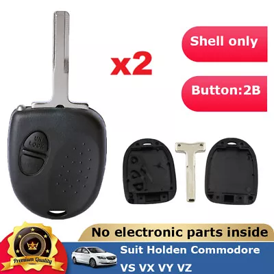 2X To Suit Holden Commodore 2 Button Car Remote Case/Shell/Fob Key VS VX VY VZ  • $14.17