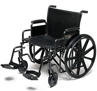 Everest & Jennings Traveler HD Bariatric Wheelchair 20  Wide Seat Holds 500 Lb • $470.19