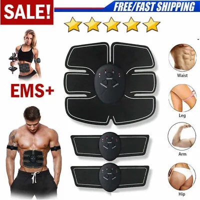 Electric Muscle Toner ABS Machine Wireless Toning Belt 6 Six Pack Abs Fat Burner • $12.35