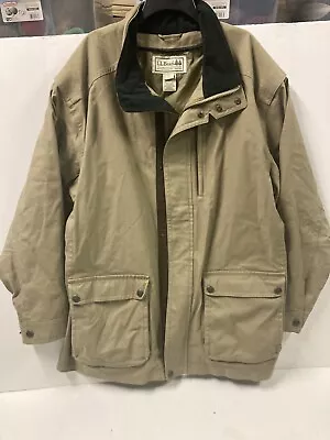 VTG Y2K (00s) Mens Tan  LL Bean Gore Tex Field Coat Jacket Size 2XL Full Zip • $45