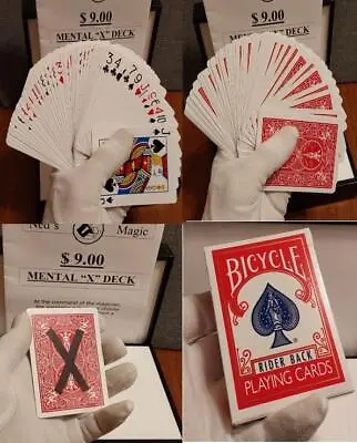 Mental  X  Deck: Spectator Will Always Choose The  X  Marked Card Great Effect • $9