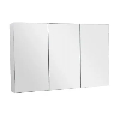 McCann 1200mm Mirror 3 Door Shaving Cabinet White • £181.99