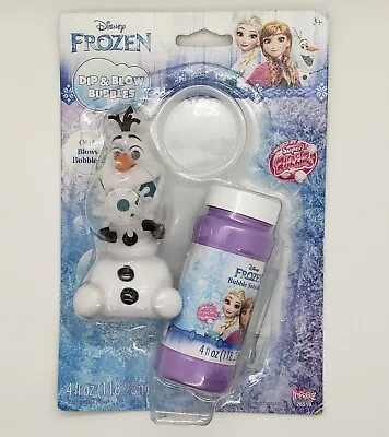 Frozen Dip & Blow Bubbles Olaf - Powered By Super Miracle Bubbles - Imperial NEW • $16