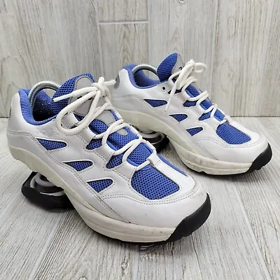 $58.99 • Buy Z Coil Freedom Blue & White Pain Relief Orthopedic Spring Comfort Shoes Womens 8