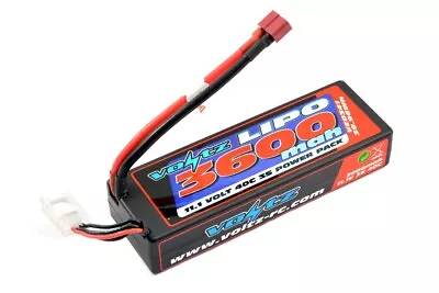 Voltz 3600mAh 3S 11.1v 40C Hard Case LiPo RC Car Battery (2S Size!) W/Deans Plug • £37.99