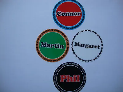 Names  12  New Crown Green Bowls Stickers 8 Thumb + 8 Finger    • £2.99