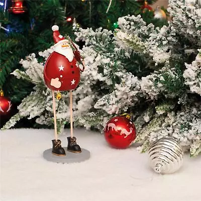 Festive Metal Father Christmas Santa Free Standing Ornament Home Xmas Decoration • £8.92