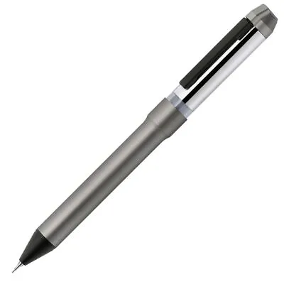 Zebra Multi-Function Pen Sharbo Nu 0.7mm Dark Tone Series Stainless Ash SB35-DA- • $24.68