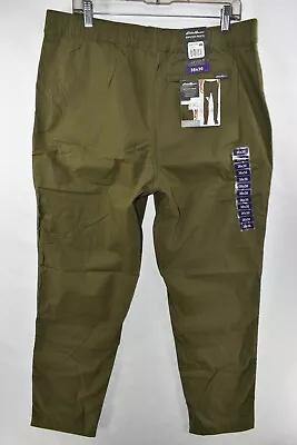 New Eddie Bauer Stretch Ripstop Outdoor Hiking Olilve Green Pants Men Size 36x30 • $25.73