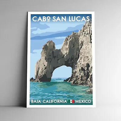 Cabo San Lucas Travel Poster / Postcard Mexico Multiple Sizes • $5.99