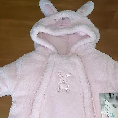 Bebe' D' Amour Pink Bunny Suit 0/3 Month Bunny Rabbit • $15