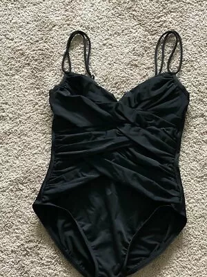 Flirty Magicsuit Black Criss Cross Underwire Size 10 Last 1 • $64.99