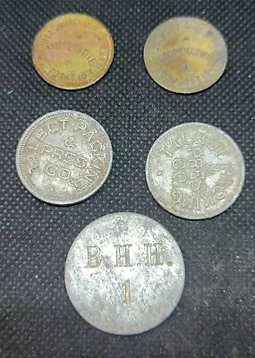 5 Maryland Tokens See Pictures L523 • $16.50