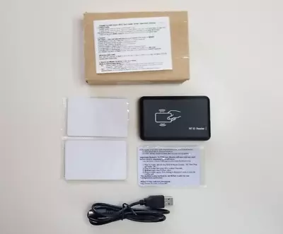Mifare 13.56M Smart RFID Reader/Writer MR001 W/ 2 Cards Open Box-New. • $25