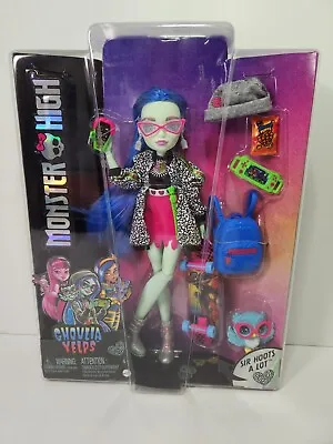 Monster High GHOULIA YELPS G3 Doll Mattel 2022 Reboot Pet OWL SIR HOOTS A LOT • $35.24