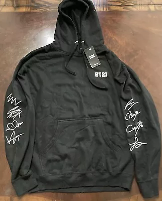 ASSC×BT21 Anti BTS Collaboration Hoodie Black Size Large L New With Tags • $94.99