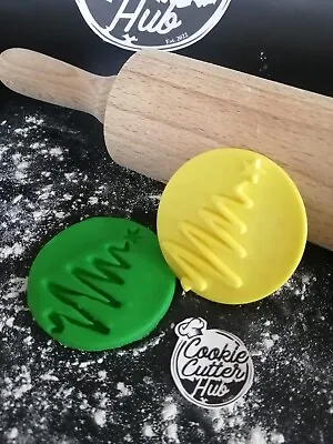 £3.49 • Buy 3D  Christmas Tree Embosser Stamp For Icing Fondant Clay Cupcake Topper 6cm UK