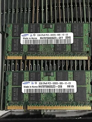 £11.22 • Buy LAPTOP 1GB 2GB 4GB 6GB 8GB RAM MEMORY DDR2 PC2 555 - 667 MHz SODIMM  200pin Lot