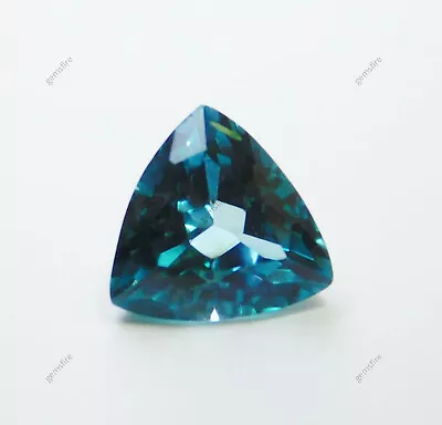 3 Ct Natural Green Montana Sapphire Loose Certified Gemstone Trillion Shape Gems • $10.96