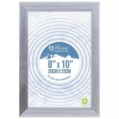 £2.99 • Buy Silver Modern Photo Picture Frame 6x4 5x7 8x6 10x8 A4 Certificate Hanging & FS