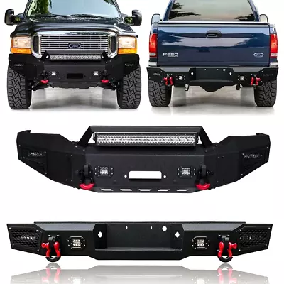 LUYWTE Front Rear Bumpers Fits 99-04 Ford F250/F350 Super Duty W/Winch Seat • $1679.98