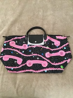 Longchamp Jeremy Scott Pink Telephone Space Bag Le Pliage Brand New • $999