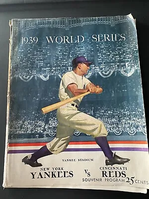 $2000 • Buy 1939 World Series Souvenir Program