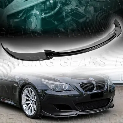 Painted Black H-style Front Bumper Spoiler Splitter Lip Fit 06-10 Bmw E60 M5 • $105.95