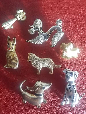 Vintage Dog Brooch / Pin Lot 7 Pieces • $35