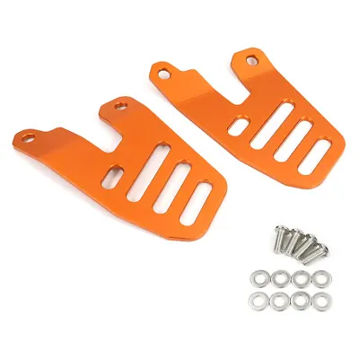 Motorcycle Alloy Heel Guards Heel Cover Guard Fit For All Years 701 Orange • $29.97