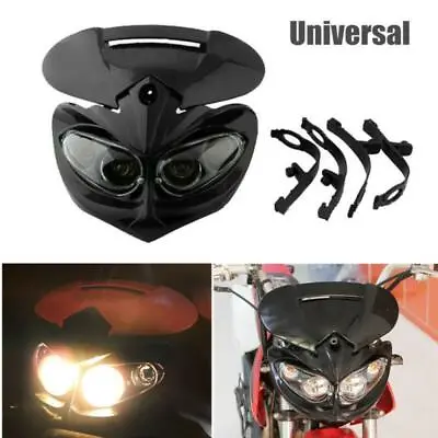 $33.71 • Buy 6000K Universal Motorcycle Motocross Headlight Fairing Light Dual Street Fighter
