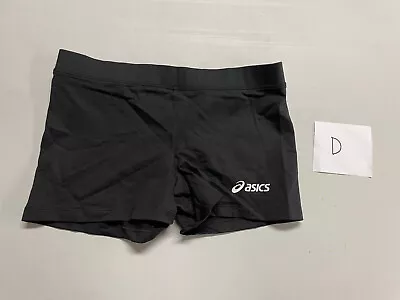 Aasics Spandex Shorts Size Small Women’s Black Fitness Volleyball Activewear Fun • $10.99