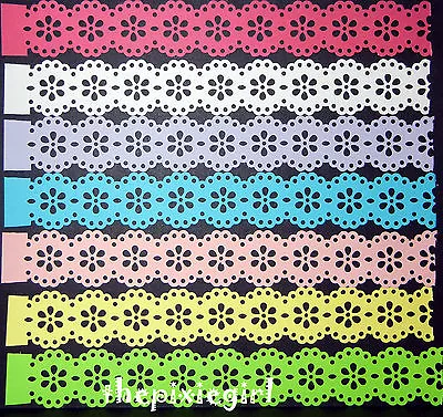 Martha Stewart Doily Lace Paper Strip Punches Die Cuts Punchies  • $2.50