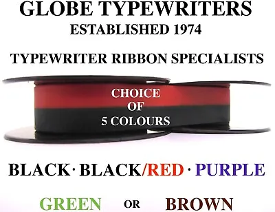 🌎 'remington Compact Portable Typewriter Ribbon **6 Colours** **manual Rewind** • £8.95