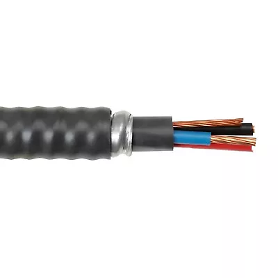 PER FOOT 6/3 Teck 90 With Ground AIA Interlocked Armor Power Cable Black 1000V • $7.50