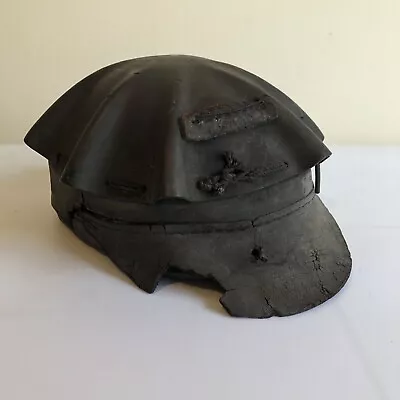 Antique Turtle Shell Coal Miner Cap Leather Helmet Child Size Breaker Boy Mining • $145