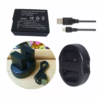 7.2V  Battery Or USB Charger For Leica BP-DC12 BC-DC12 Leica Q-P Digital Camera • $17.91