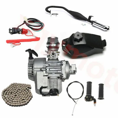 Complete 2 Stroke 50cc 47cc 49cc Engine Motor For Mini Dirt Bike ATV 4 Wheeler • $165.08