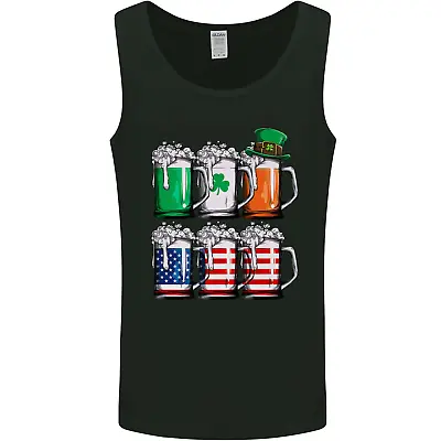 $14.65 • Buy St Patricks Day Beer USA Irish American Mens Vest Tank Top