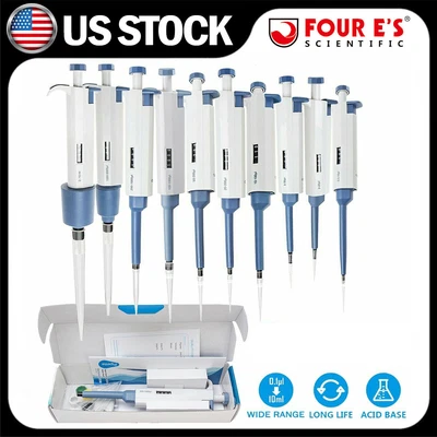 $23.80 • Buy 5ul-10ml Single Channel Pipette Adjustable Mechanical Micro Volume Transfer US